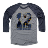 Mens Baseball T-Shirt Navy / Heather Gray