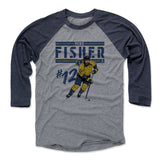 Mens Baseball T-Shirt Navy / Heather Gray