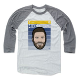 Mens Baseball T-Shirt Heather Gray / Ash