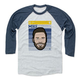 Mens Baseball T-Shirt Indigo / Ash