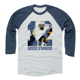 Mens Baseball T-Shirt Indigo / Ash