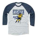 Mens Baseball T-Shirt Indigo / Ash