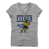 Womens Women's V-Neck Athletic Gray