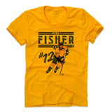 Womens Women's Scoop Neck Gold